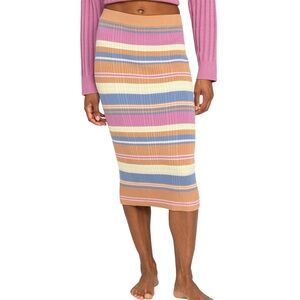 Roxy Playa Morning Knitted Midi Skirt